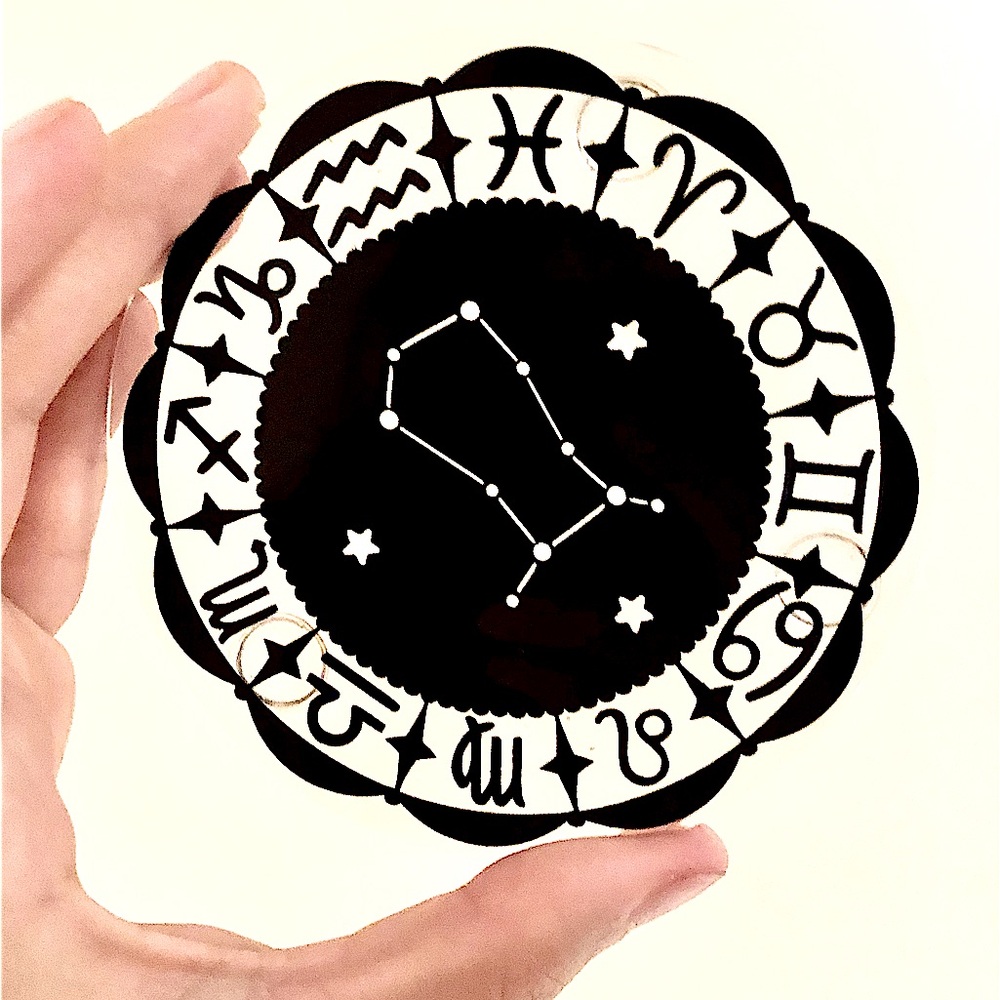 ✨Handmade✨♊️ Gemini Coaster set of 4 - Picture 8 of 8